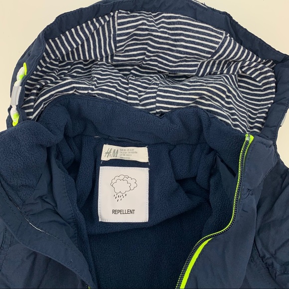 H&M Boys Jacket with Hood Blue Size 2-3 Years - Picture 7 of 9